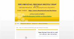 Desktop Screenshot of freemanbeetletrap.com